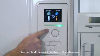 Where can I find my heat pump's serial number