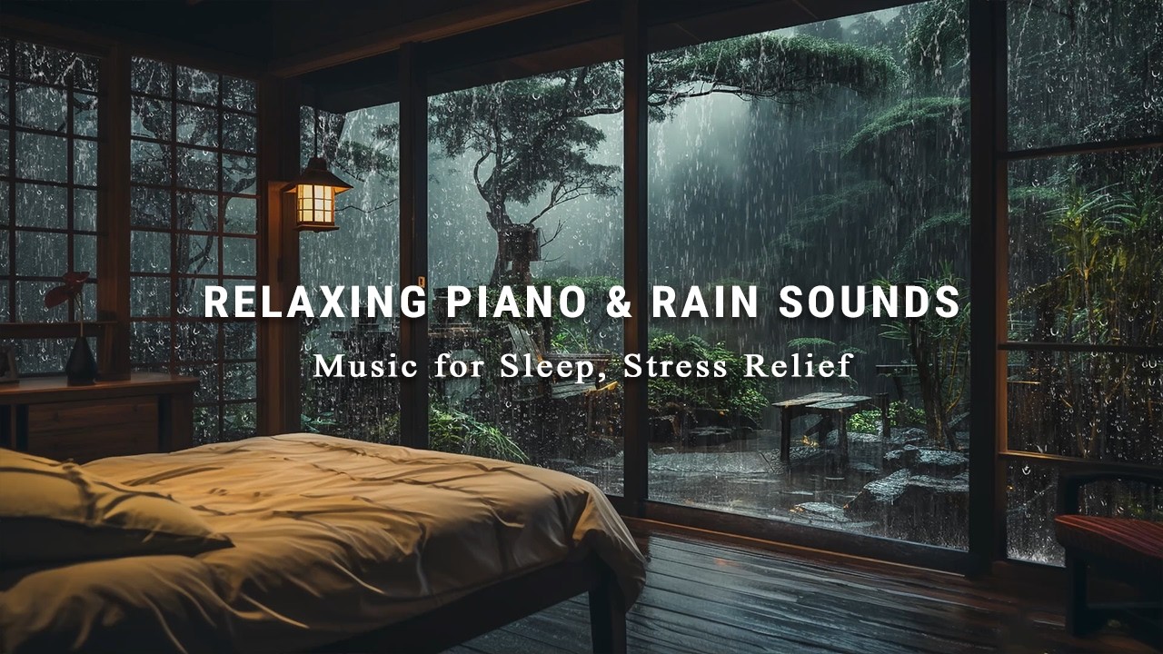Deep Sleep and Stress Relief on a Rainy Day with Calming Music for Mind and Body