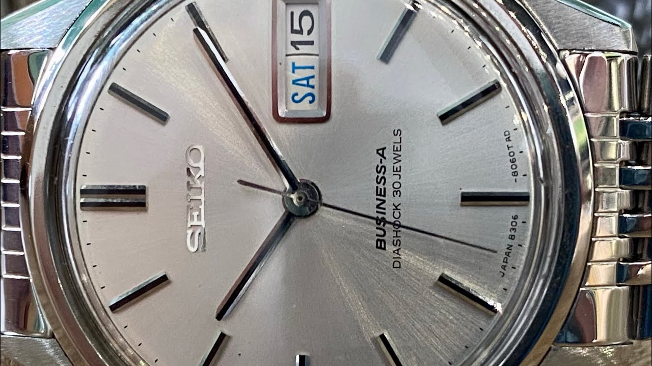 Vintage July 1967 Seiko 8306-8020 Automatic Business A Diashock 30