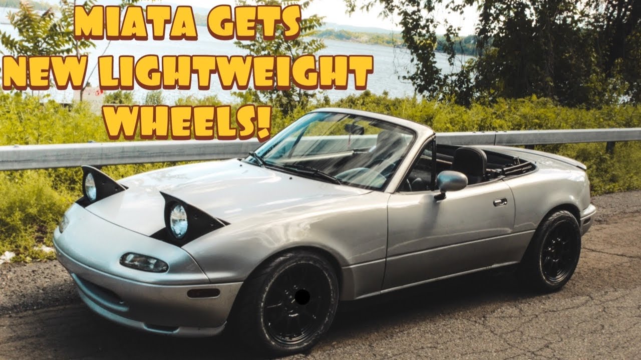 Miata Gets New LIGHTWEIGHT Wheels And GRIPPY Tires ! YouTube