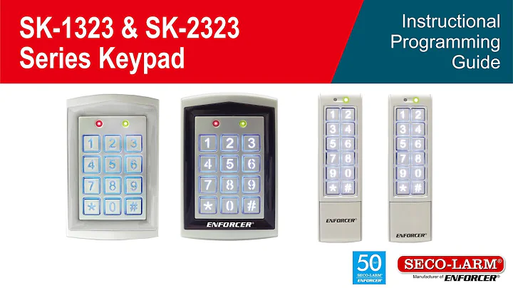 SK-1323 und SK-2323 Serie Keypad - Programmieranleitung