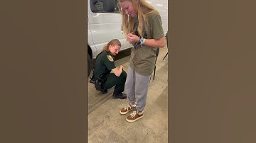 My baby’s #handcuffed ! She got #arrested …at #cops #camp !!! 😂 #OCSO #YouthWeek