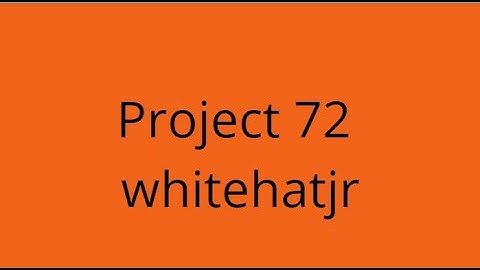 Project 72 white hat jr