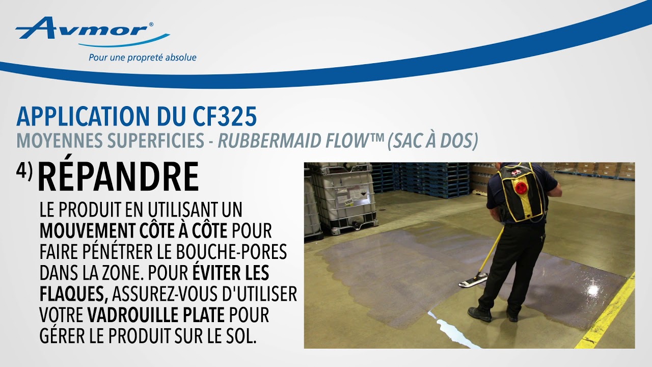 APPLICATION & ENTRETIEN - CF325 BOUCHE-PORES POUR BÉTON ET TERRAZZO