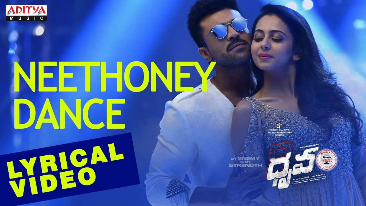 Neethoney Dance Song with English Lyrics I Dhruva Songs  Ram CharanRakul Preet  HipHopTamizha