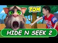 🚀🏆 My Talking Tom in REAL LIFE Ruined Our House Playing Hide N Seek with Nate & Pets in Space