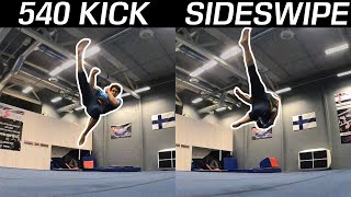 540 Kick and Sideswipe - Tricking Tutorial