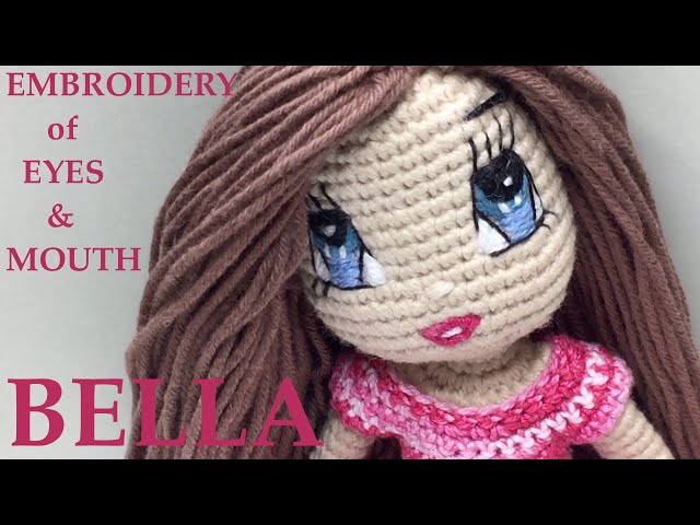 How to embroider the eyes of amigurumi dolls 