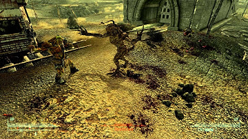 Fallout 3 Battles - Super Mutant Overlord vs Deathclaw Round One