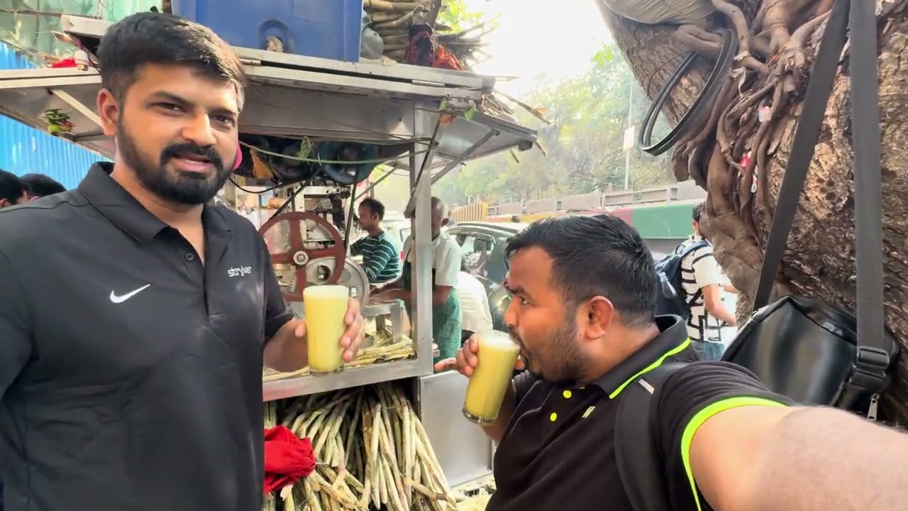 Enjoying गन्ने का जूस in Mumbai local street | Mumbai local street 