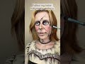 Annabelle transformation creepy doll makeup tutorial sfx halloween  hollymurraymakeup shorts
