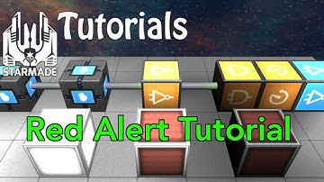 Starmade: How to make a Red Alert System Tutorial, simple Logic