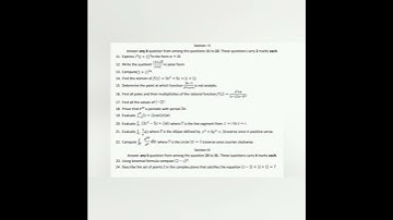 Kerala University Core  Mathematics | Sem - 5 |