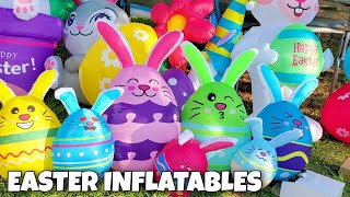 Easter Inflatable BLOWOUT FUN! Bunny BLOW UPS Collection & Lightshow