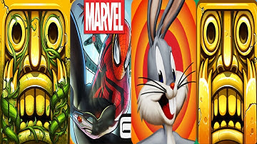 Temple run lust jungle vs spsaider-man vs looney dash vs temple run 1 | Android iPad iOS IP PLAYGAME