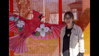 NECC Professor Brings Creativity and Environmental Stewardship Together at Local Bus Stops