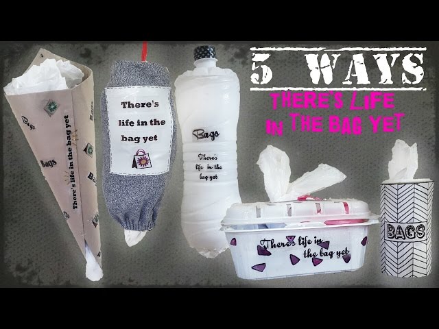 6 DIY Plastic Bag Holder Ideas Using Upcycled Containers