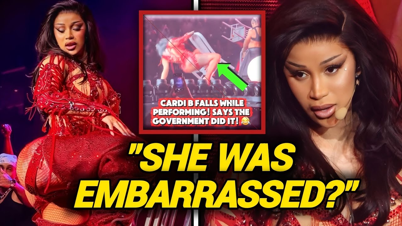 Падение Карди Би со сцены стало вирусным | И её реакция вызвала всеобщее обсуждение‼️