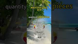Bikini shot glass #glassware #glasswarefactory #disposableglass #diy #customsedglass