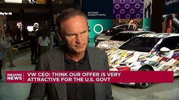 VW CEO says group is "offering huge investments in the U.S."