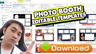 FREE TEMPLATES FOR YOUR PHOTO BOOTH BUSINESS, EDITABLE USING PHOTOSHOP #photoshop #photobooth screenshot 5