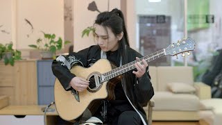 《The Theme Song Of 'The Legend Of The Condor Heroes' 铁血丹心》Acoustic guitar solo by Ruiwen Ye（叶锐文）