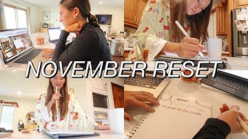 november reset routine! clean, organize, & plan with me! *monthly reset*