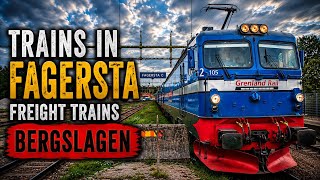 Trains in Fagersta - Freight on Godsstråket genom Bergslagen - Trains in Sweden ep.86 [4K]