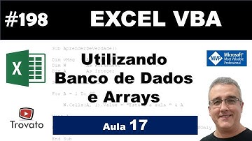 #198 - Excel VBA - Importar do Banco de Dados para Array - Aula 17 - Método 6