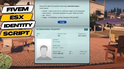 Fivem esx identity script : Fivem Script Store | Fivem Mlo - FiveM ESX