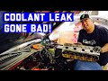 Coolant leak silverado sierra rear of engine