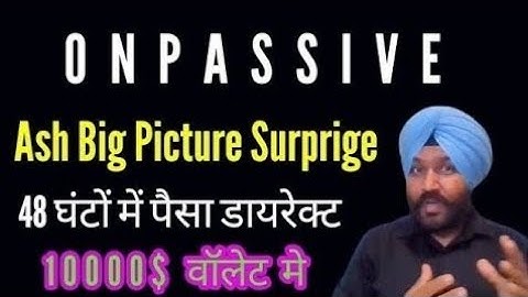 Onpassive new update Today | Ash mufareh Live | Company update Founder listen | victory with ash 