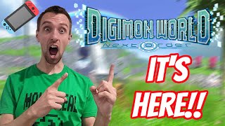 DIGIMON WORLD NEXT ORDER IS HERE! | Nintendo Switch
