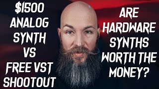 $1500 ANALOG SYNTH vs FREE VST PLUGIN SHOOTOUT: Watch this before you buy a Hardware Synth screenshot 5