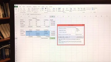 Chapter 4.5 Example LP 5 - solving in Excel
