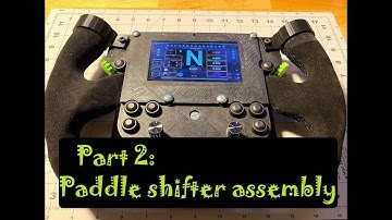 DIY SimRacing: GT Racing Wheel Rim Build  Part 2. 3d Printed Magnetic Paddle Shifters Assembled.