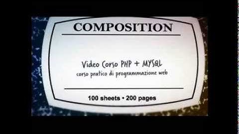 Video corso PHP + MYSQL - Lezione 1 Demo - www.corsi-online.it
