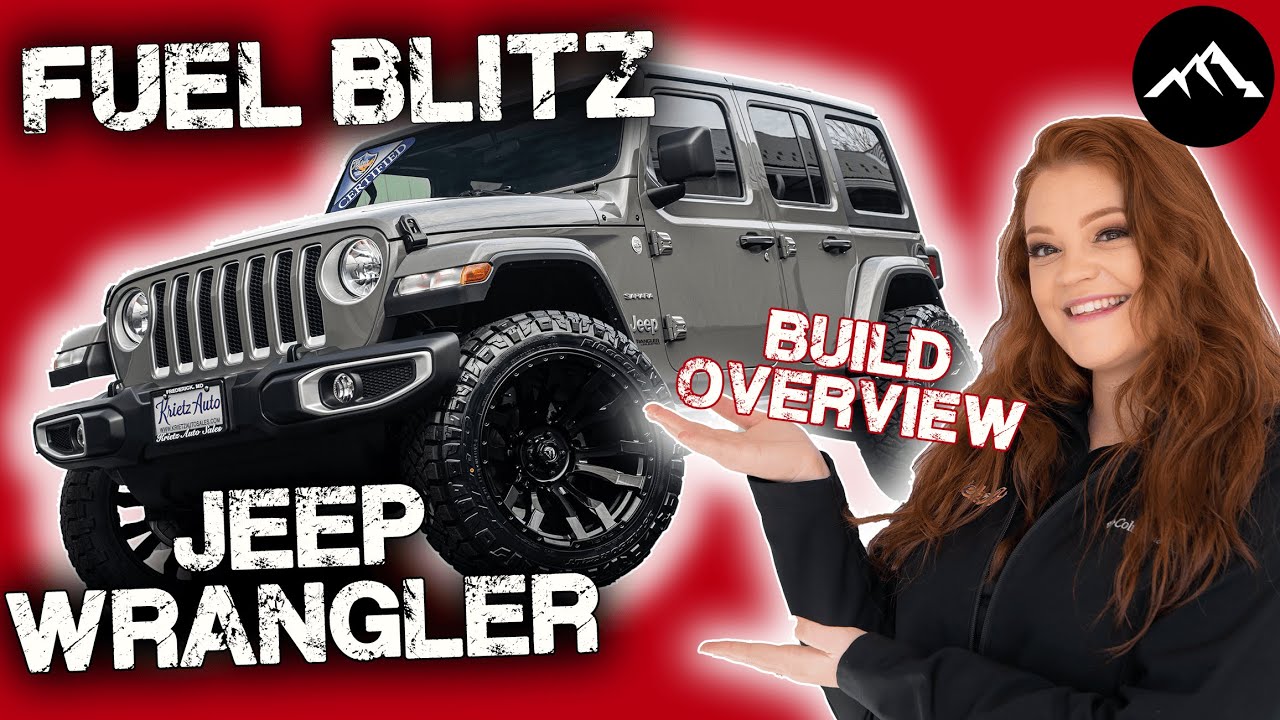 2019 Jeep Wrangler Sahara JL w/RC lift & Fuel Blitz Wheels | Krietz Customs  - YouTube