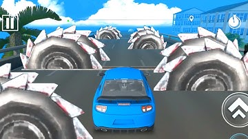 DEADLY RACE #12 Blue Speed Sport Car 3d Gameplay Android IOS