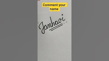 ✨ Cursive Name Art | Stylish Name Writing in Cursive | Calligraphy for Beginners #shorts #Janhavi