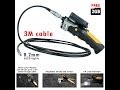 3M cable 3.5" Inspection Camera 8.2mm Endoscope 360° Rotate