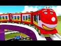 Rainbow Village Toy Train Cartoon - Toy Factory Choo Choo Train show