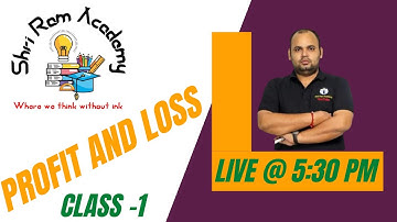 PROFIT AND LOSS (QUESTION OF THE DAY + CONCEPT OF THE DAY) CLASS 1
