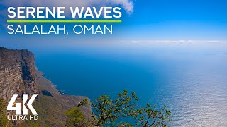 8 HRS Gentle Sounds of Sea Waves & Birds Chirping - 4K Stunning Seascapes of Salalah, Nature of Oman
