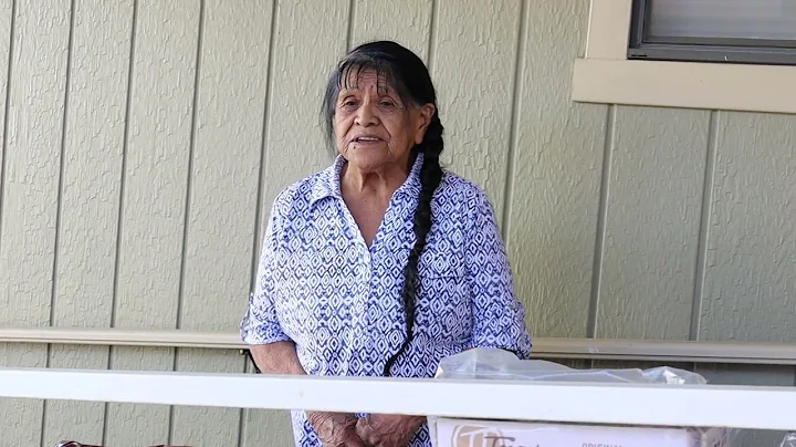 Official and tribal elder Mildred Burley of the Ca...