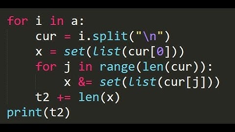 Advent of Code 2020 - Day 6 (722/1181 Python)