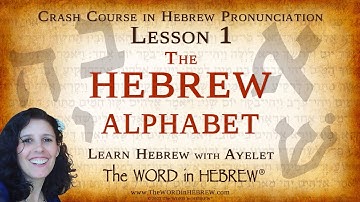 Lesson 1: The Hebrew Alphabet | Crash Course in Hebrew Reading & Pronunciation