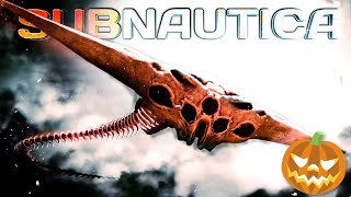 Halloween leviathan skeletons in Subnautica! | Return of the Ancients mod Halloween update!