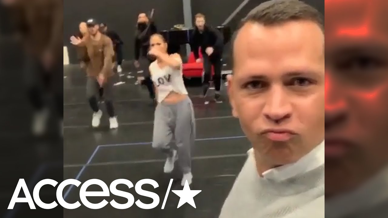 Alex Rodriguez Crashes Jlos Rehearsal Wows With Epic Dad Dance