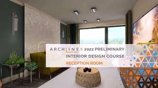 Preliminary Course -  Reception room - ARCHLine.XP 2022